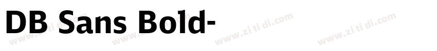 DB Sans Bold字体转换